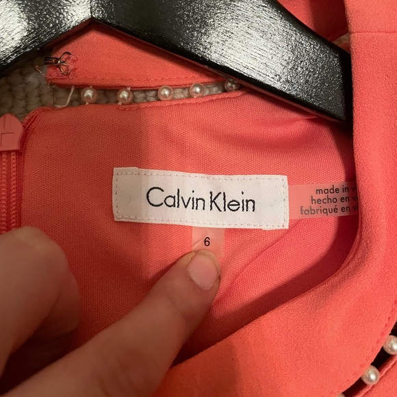 Calvin Klein coral dress - Picture 3 of 3